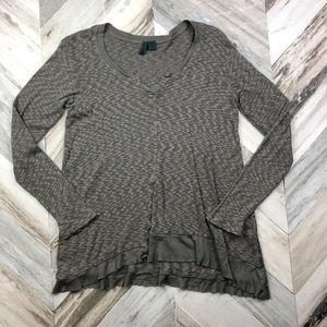 Anthropologie Left of Center Slub Knit Long Sleeve